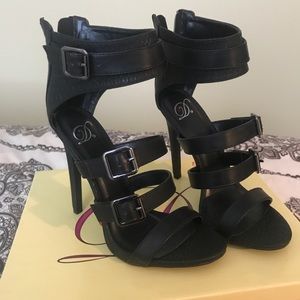 Black Strappy Heels